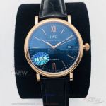 NRS Factory IWC Portofino Automatic 40 MM Blue Face Rose Gold Case Cal.35111 Men's Watch